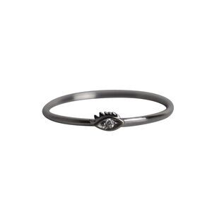 Delfina Delettrez Eye Ring in White Gold Metal